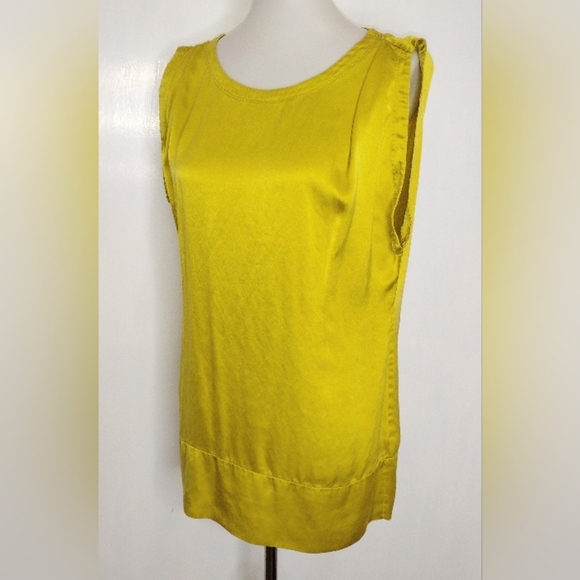 CEYLON YELLOW SILK CACHE BLOUSE - Picture 3 of 6